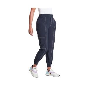 Athleta Chelsea Utility Jogger Navy White Stitching Tapered Pants Size 2 Petite